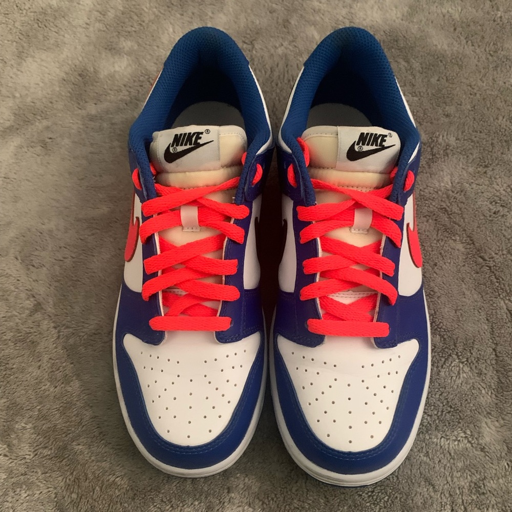 Nike Dunk Low Bright Crimson Game Royal (GS) Size 7Y